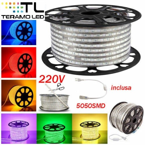 Striscia led 220v misura - striscia,