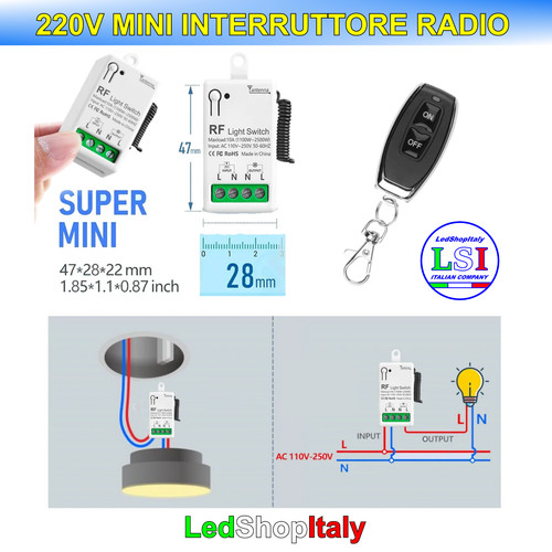 Interruttore switch relè 220v - interruttore,